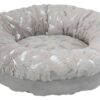 TRIXIE MAND FEATHER ROND ZILVER / GRIJS