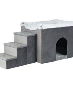 TRIXIE HONDENMAND HUIS HARVEY MET TRAP GRIJS / WIT